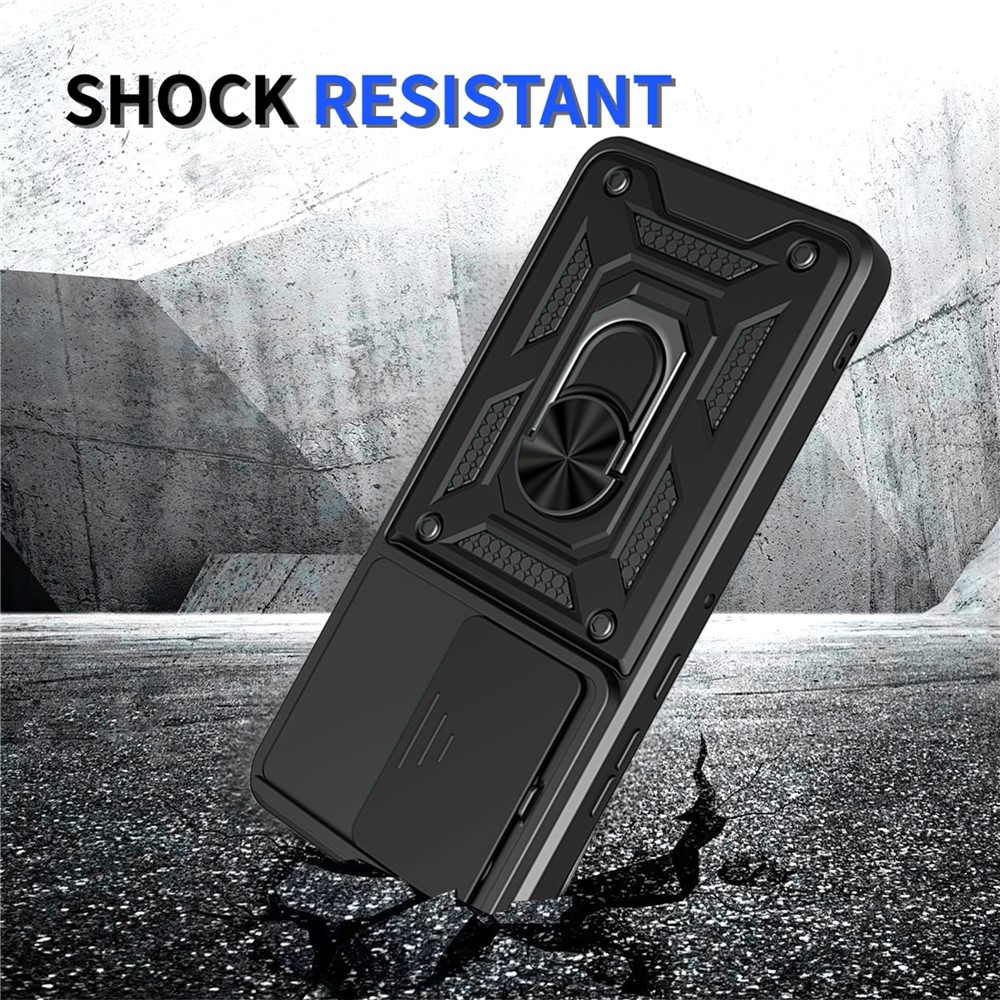 Slide ütésálló tok a Motorola Moto G87 5G/G77 5G/G67 5G készülékekhez – fekete