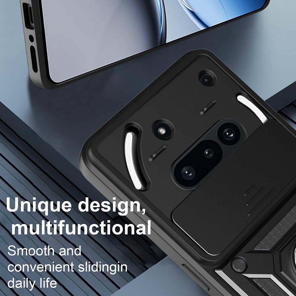 Tartós csúszásbiztos borító Nothing Phone (3a) készülékhez - fekete