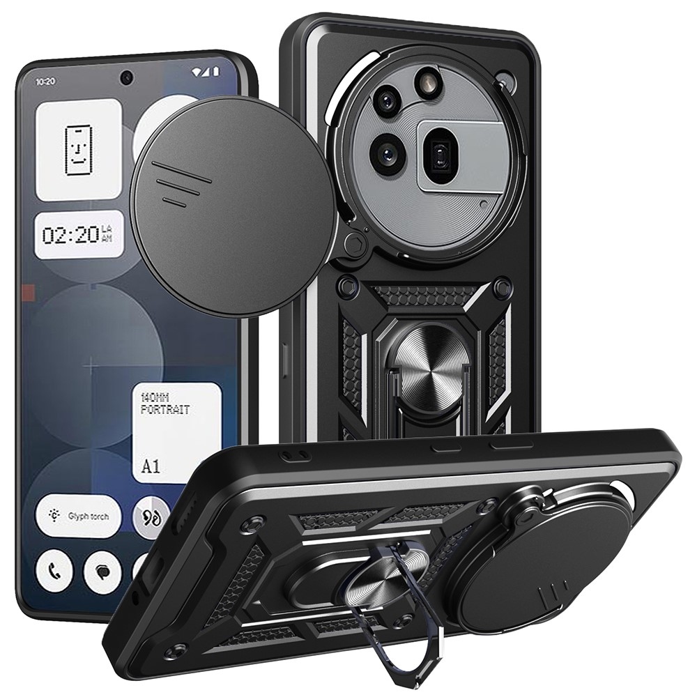 Slide tartós borító a Nothing Phone (3a) Pro készülékhez - Fekete