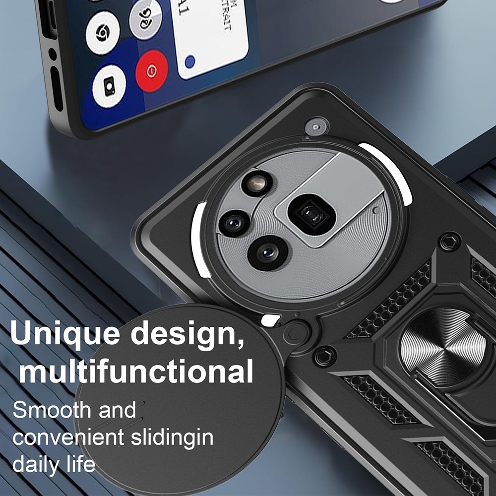 Slide tartós borító a Nothing Phone (3a) Pro készülékhez - Fekete