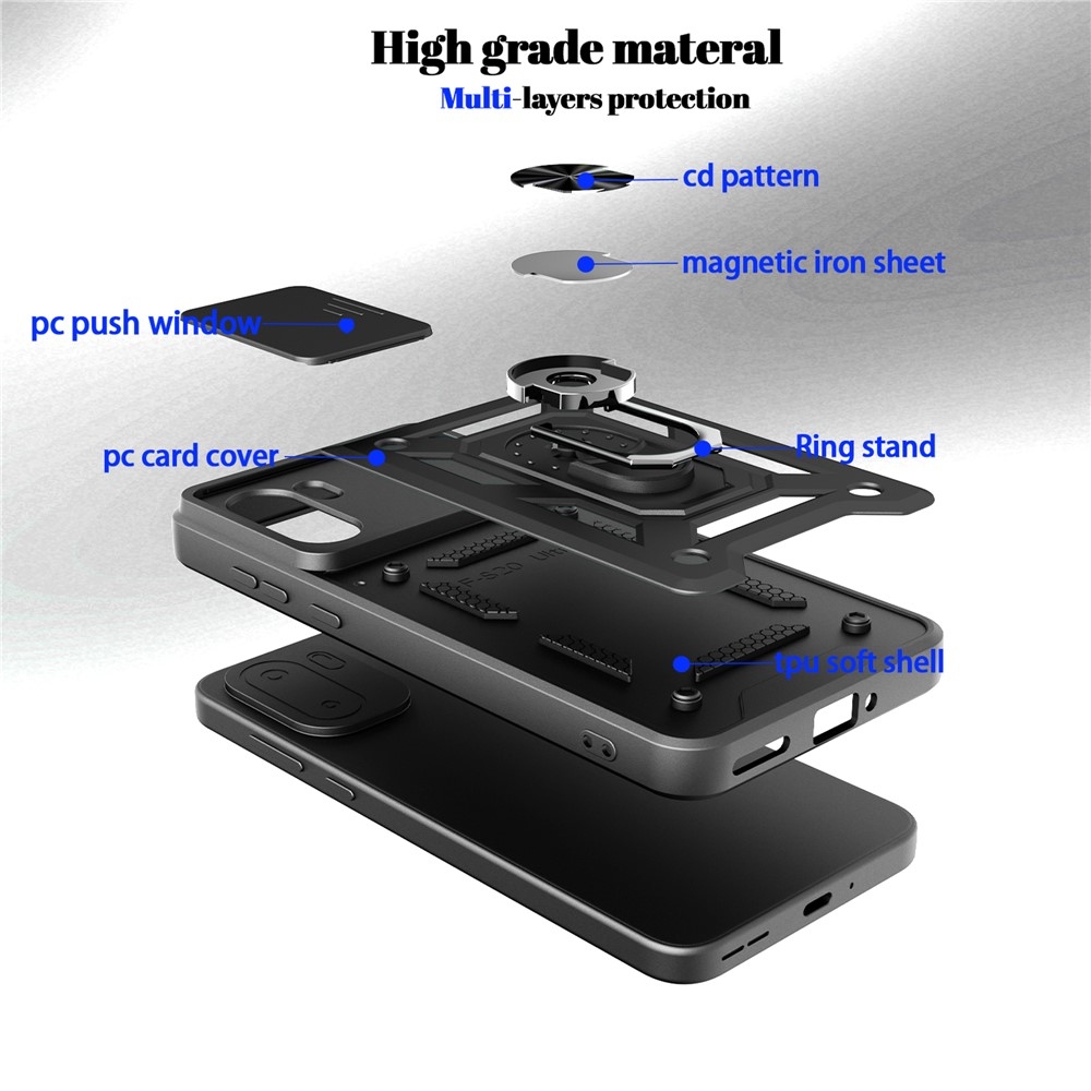 Csúszásálló borítás a OnePlus 15R 5G készülékhez - fekete