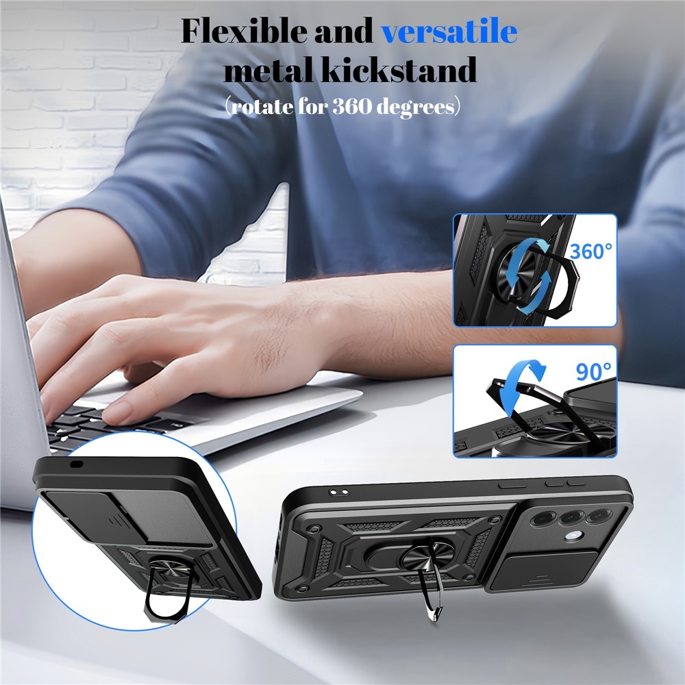 Csúszásálló borítás Samsung Galaxy A37 5G készülékhez - fekete