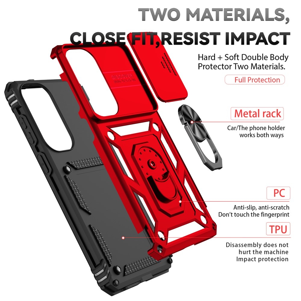 Csúszásálló borítás Samsung Galaxy S26+ készülékhez - piros