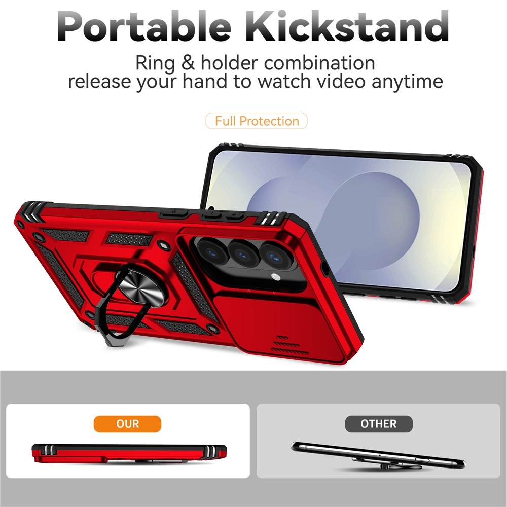 Csúszásálló borítás Samsung Galaxy S26+ készülékhez - piros