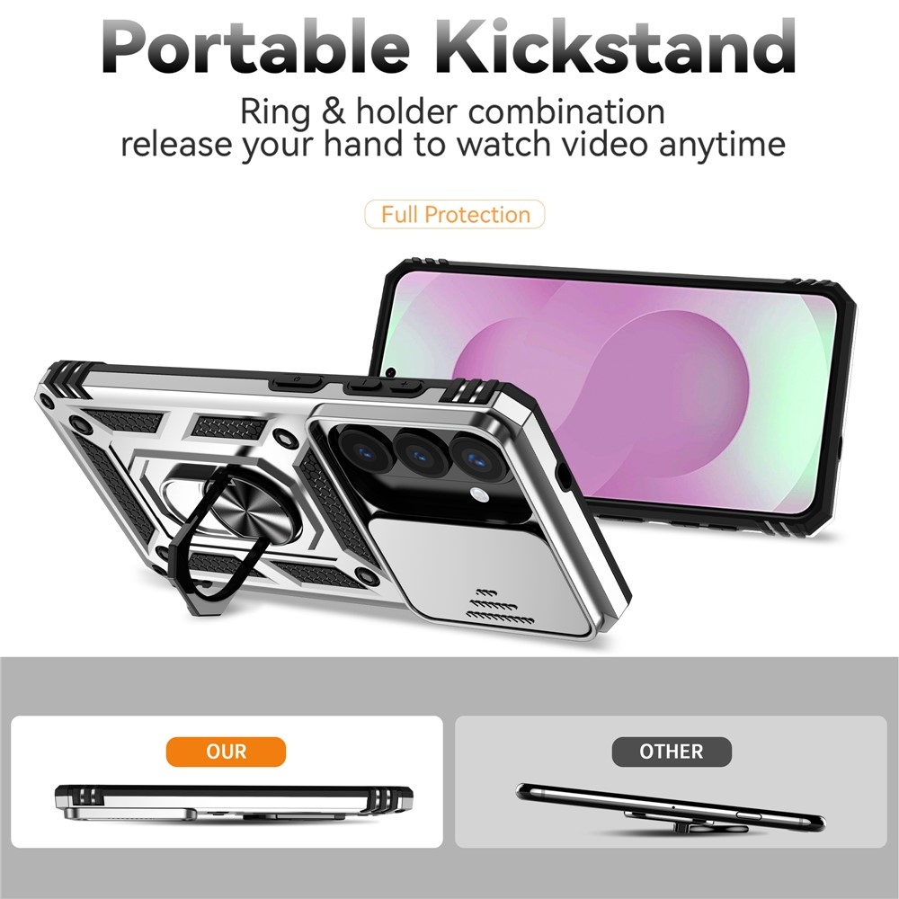 Csúszásálló borítás Samsung Galaxy S26 készülékhez - ezüst