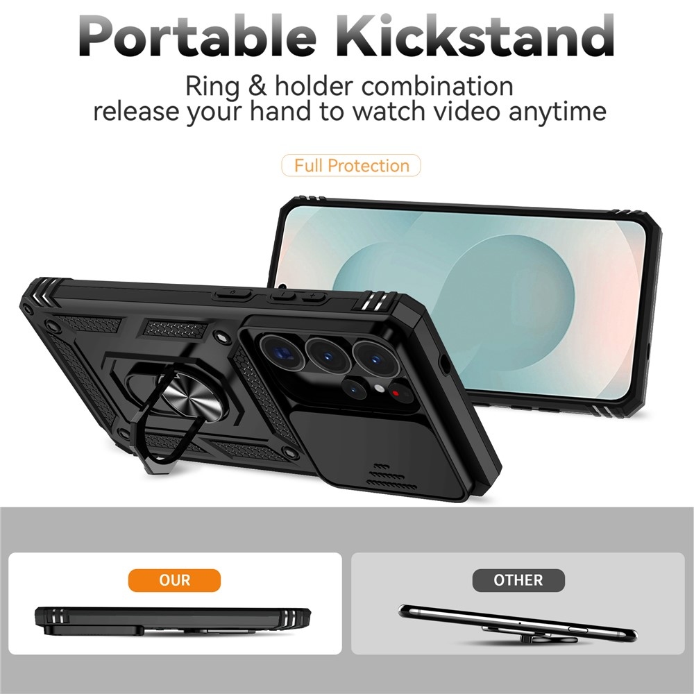 Csúszásálló borítás Samsung Galaxy S26 Ultra készülékhez - fekete