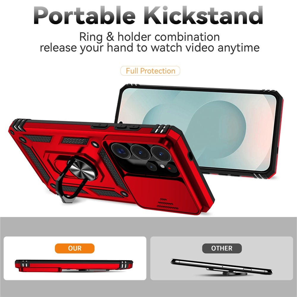 Csúszásálló borítás Samsung Galaxy S26 Ultra készülékhez - piros