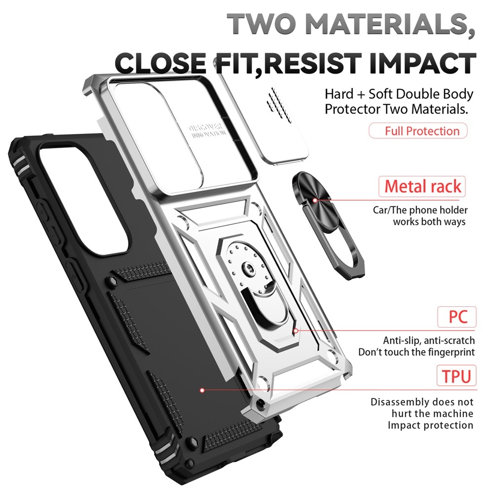 Csúszásálló borítás Samsung Galaxy S26 Ultra készülékhez - ezüst