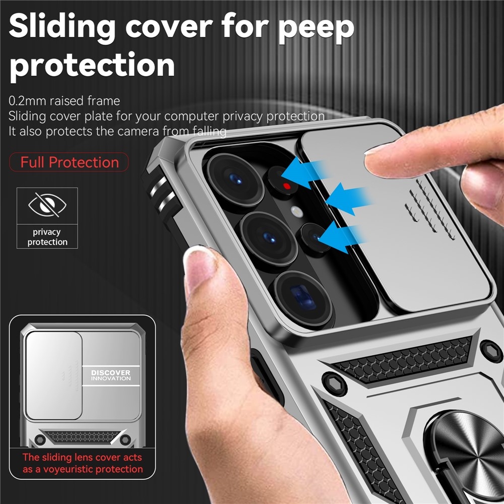 Csúszásálló borítás Samsung Galaxy S26 Ultra készülékhez - ezüst