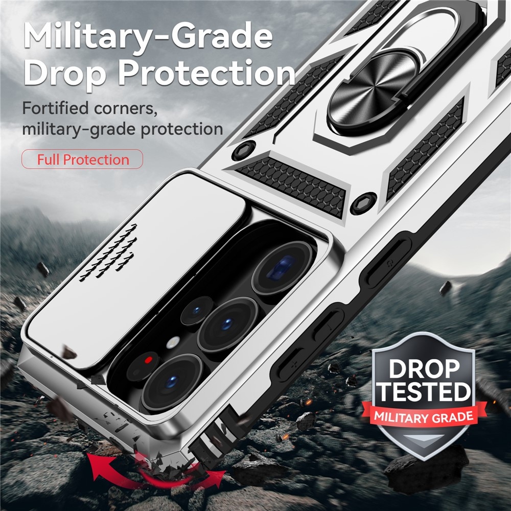 Csúszásálló borítás Samsung Galaxy S26 Ultra készülékhez - ezüst