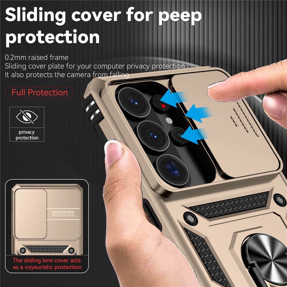 Csúszásálló borítás Samsung Galaxy S26 Ultra készülékhez - arany színű