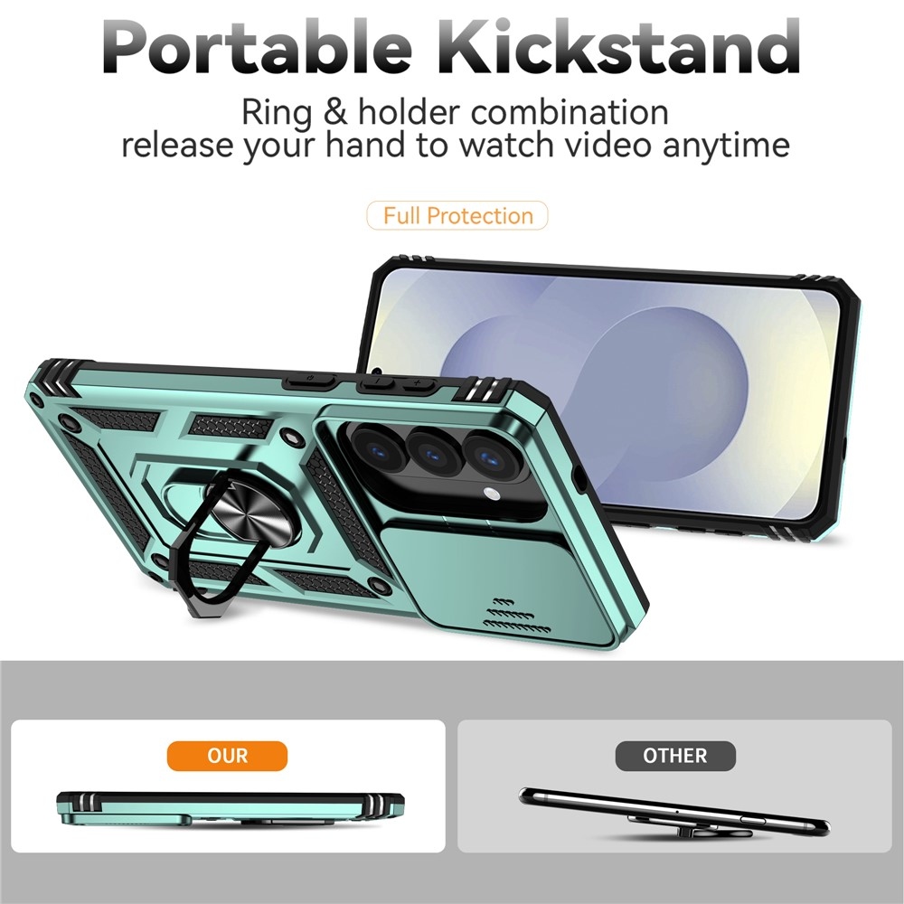 Csúszásálló borítás Samsung Galaxy S26+ készülékhez - zöld