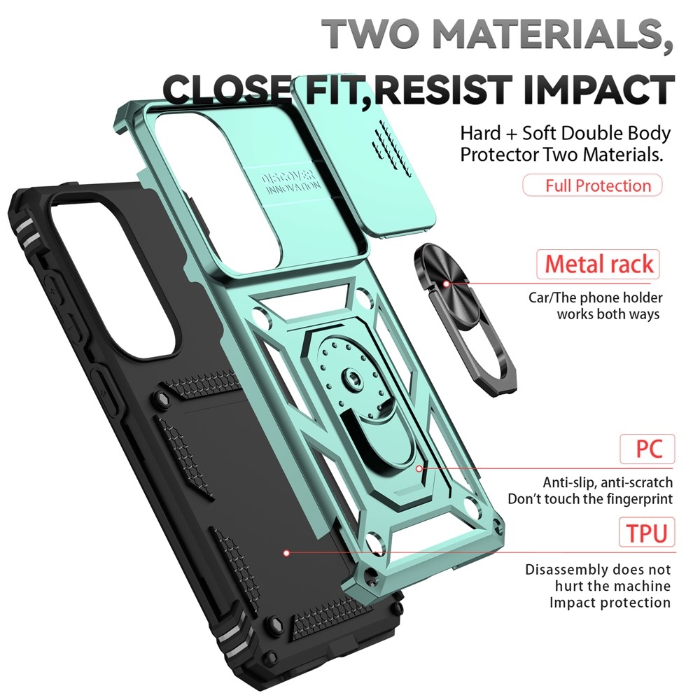 Csúszásálló borítás Samsung Galaxy S26 készülékhez - zöld