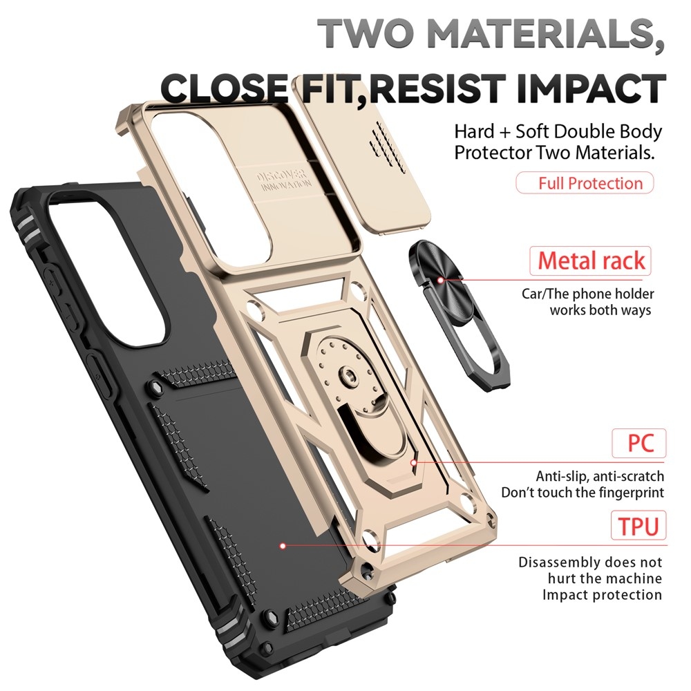 Csúszásálló borítás Samsung Galaxy S26+ készülékhez - arany színű