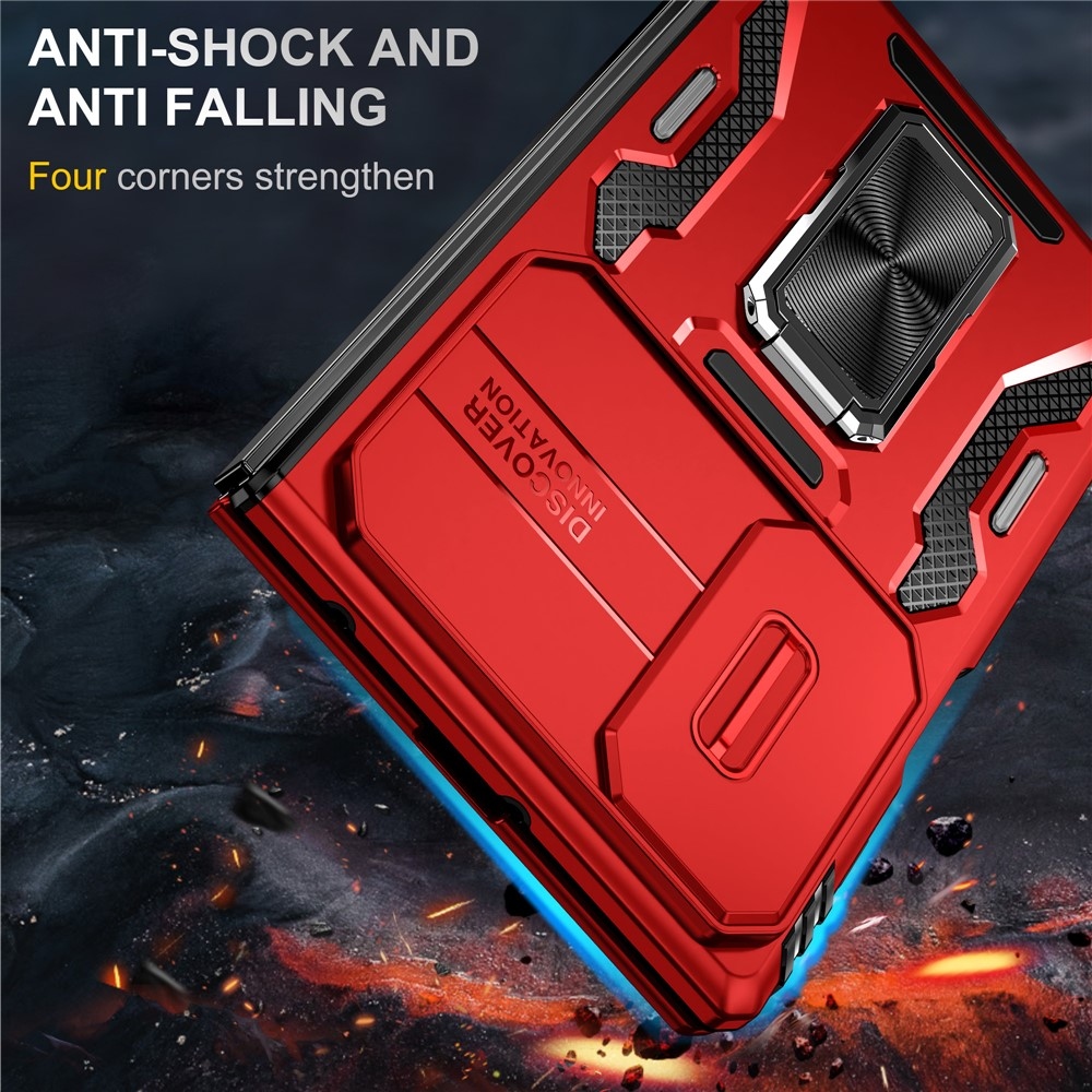 Slide strapabíró tok a Samsung Galaxy Z Fold8 5G-hez – piros