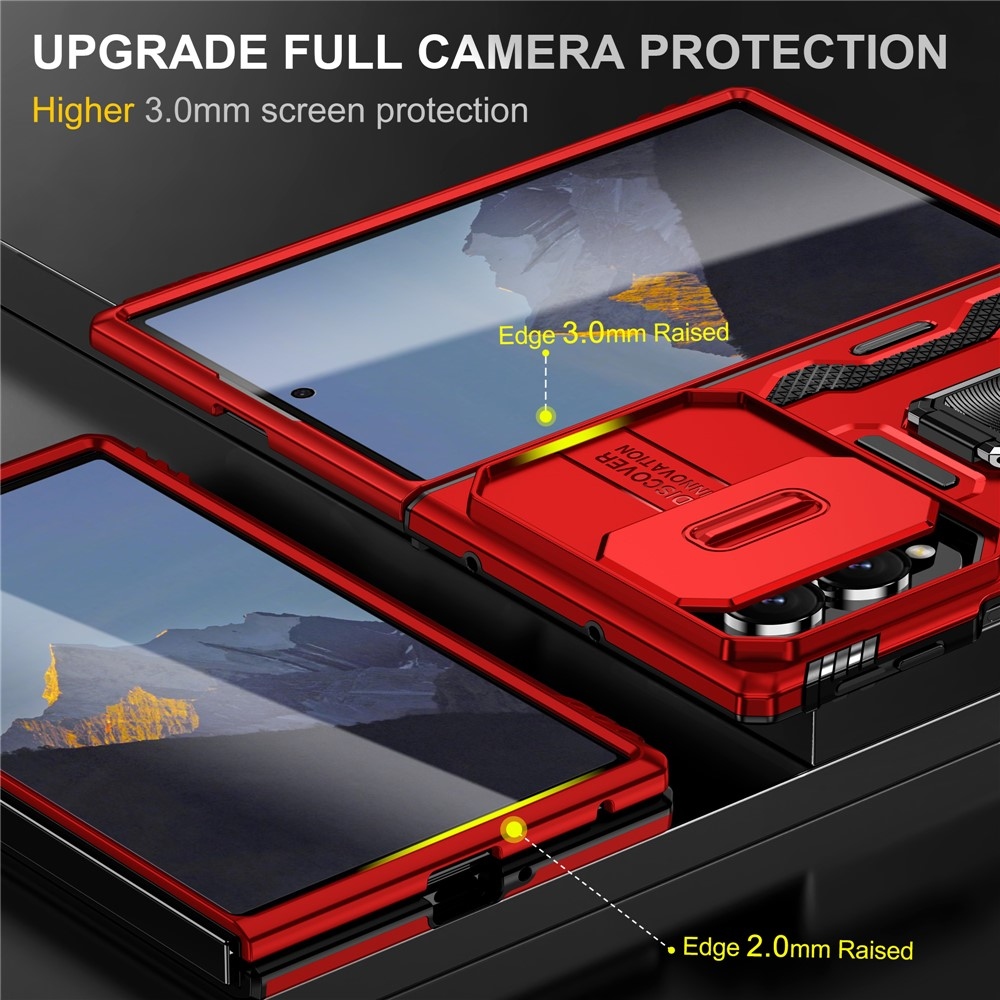 Slide strapabíró tok a Samsung Galaxy Z Fold8 5G-hez – piros