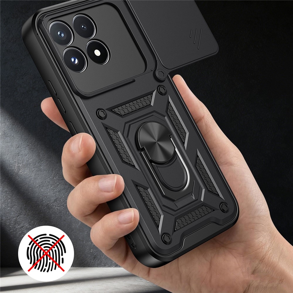Csúszásgátló tok a Xiaomi Poco F9 Pro 5G-hez – fekete