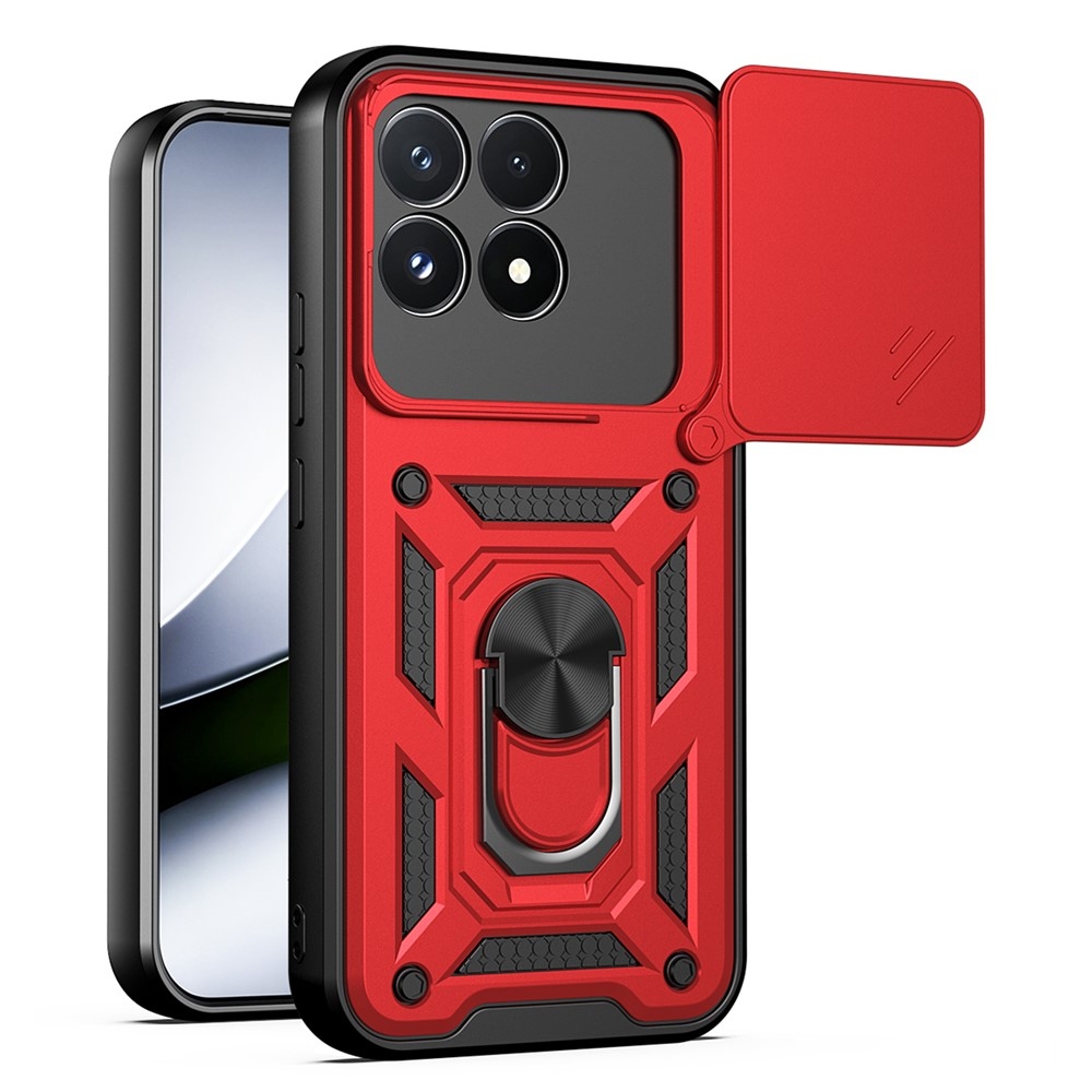 Csúszásgátló tok a Xiaomi Poco F9 Pro 5G-hez – piros