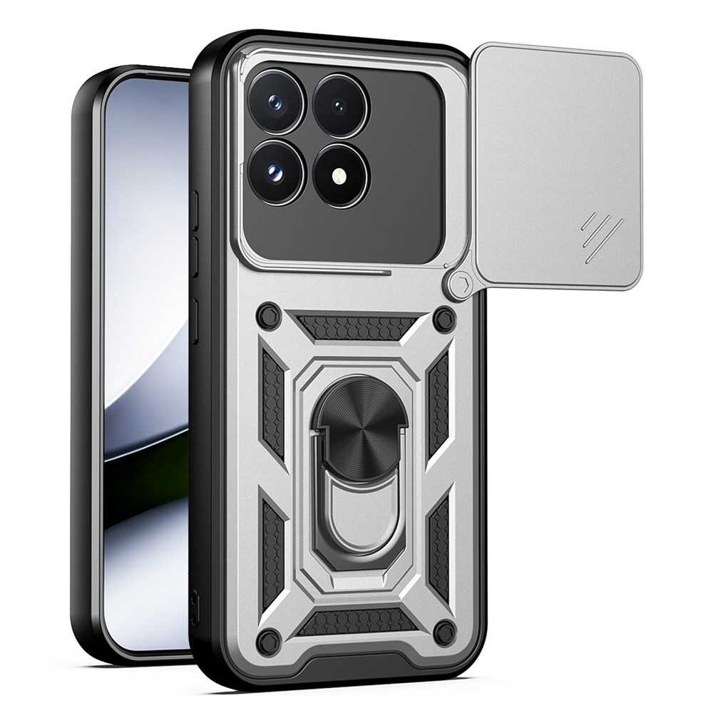 Csúszásálló tok a Xiaomi Poco F9 Pro 5G-hez – ezüst