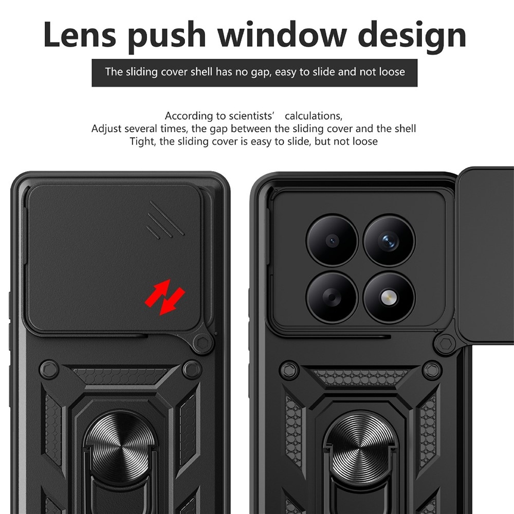 Tartós csúszásbiztos borító Xiaomi Poco M8 5G/Redmi Note 15 5G - fekete