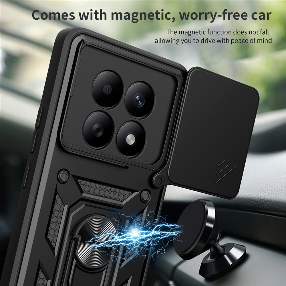 Tartós csúszásbiztos borító Xiaomi Poco M8 5G/Redmi Note 15 5G - fekete