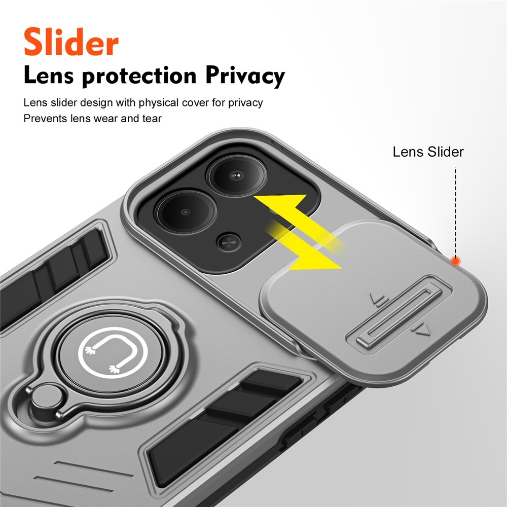 Csúszásálló borítás a Xiaomi Redmi 15C 4G (171mm)/Poco C85 4G (171mm) készülékhez - szürke