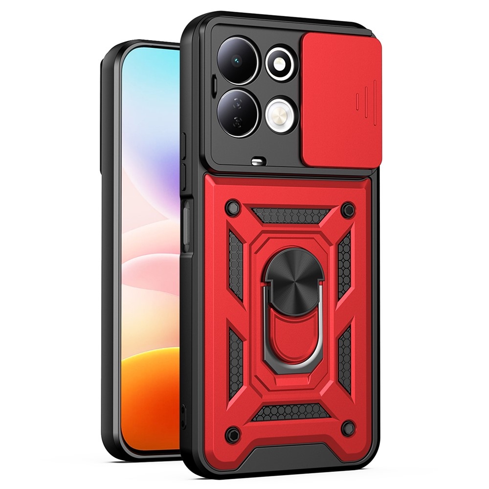 Csúszásgátló tok a Xiaomi Redmi 17 4G/5G-hez – piros