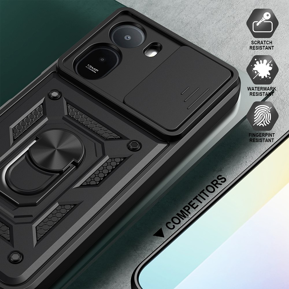 Tartós csúszásbiztos borítás Xiaomi Redmi A7 Pro készülékhez - fekete