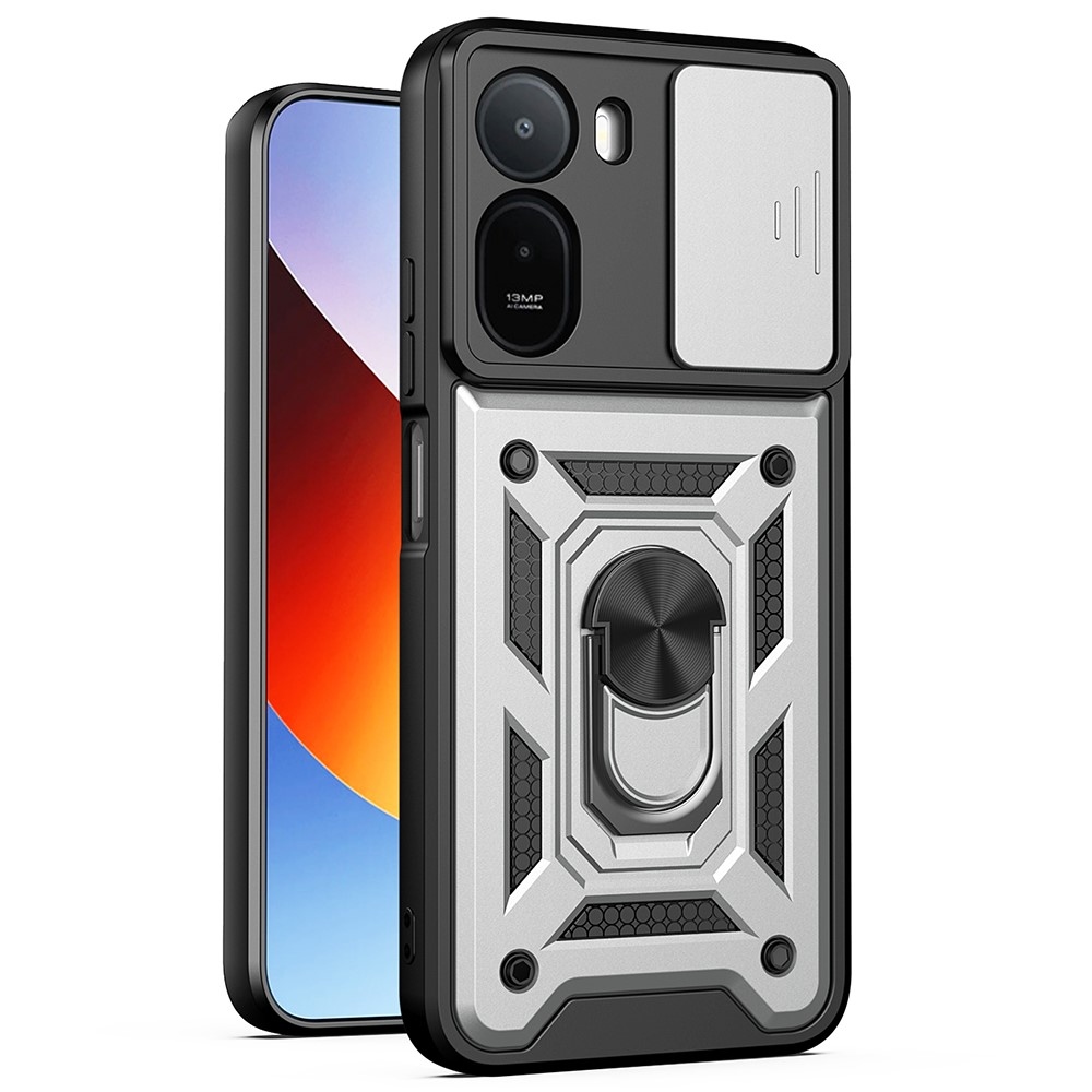 Tartós csúszásbiztos borítás Xiaomi Redmi A7 Pro készülékhez - ezüst színű