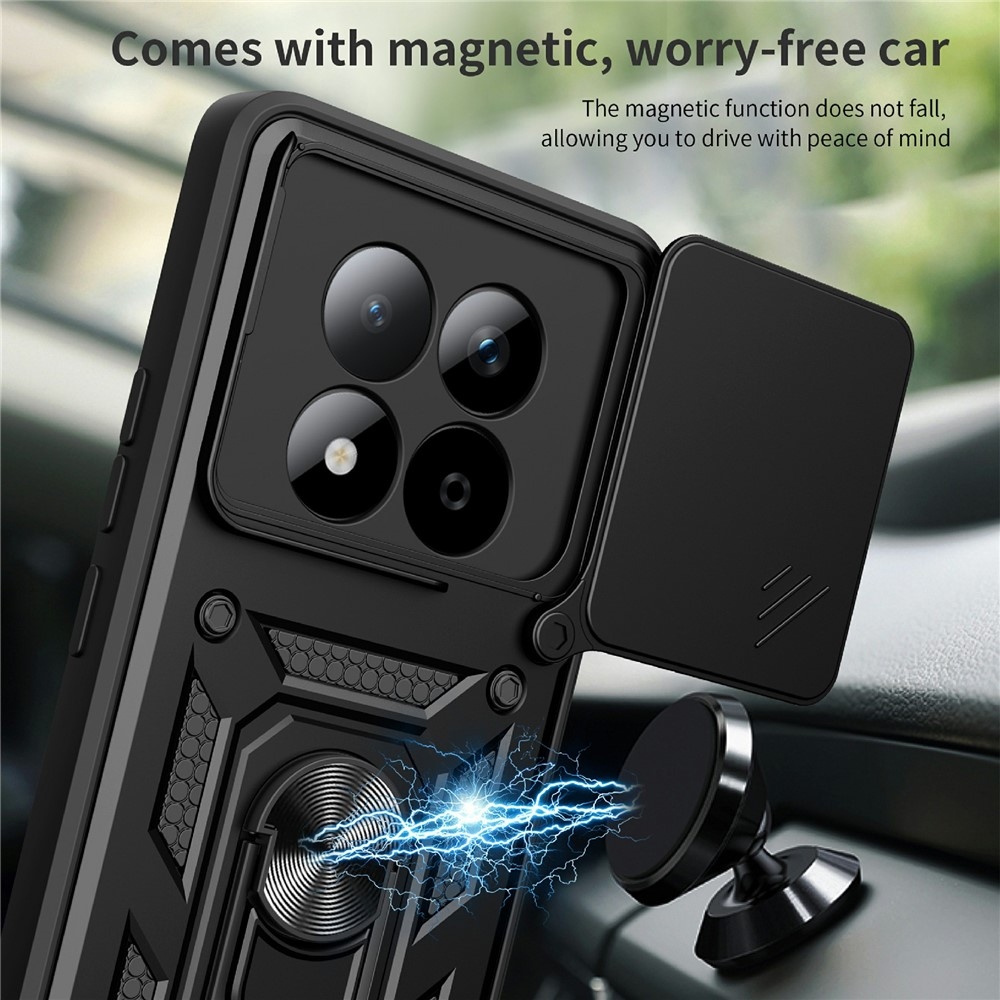 Tartós csúszásbiztos borító Xiaomi Redmi Note 15 Pro 5G - fekete