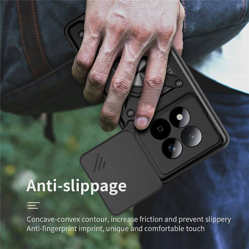 Tartós csúszásbiztos borító Xiaomi Redmi Note 15 Pro 5G - fekete