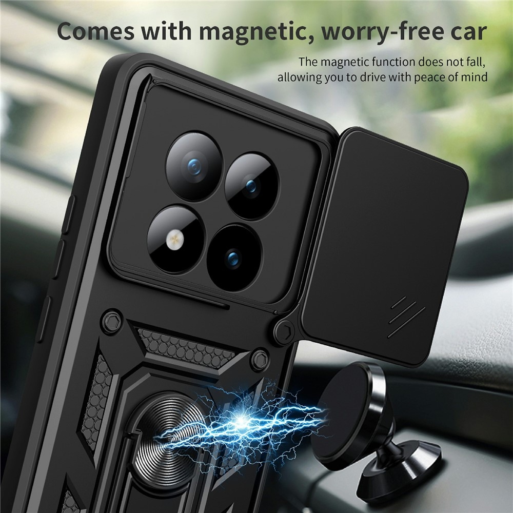 Tartós csúszásbiztos borító Xiaomi Redmi Note 15 Pro+ 5G/Xiaomi Poco M8 Pro 5G - fekete