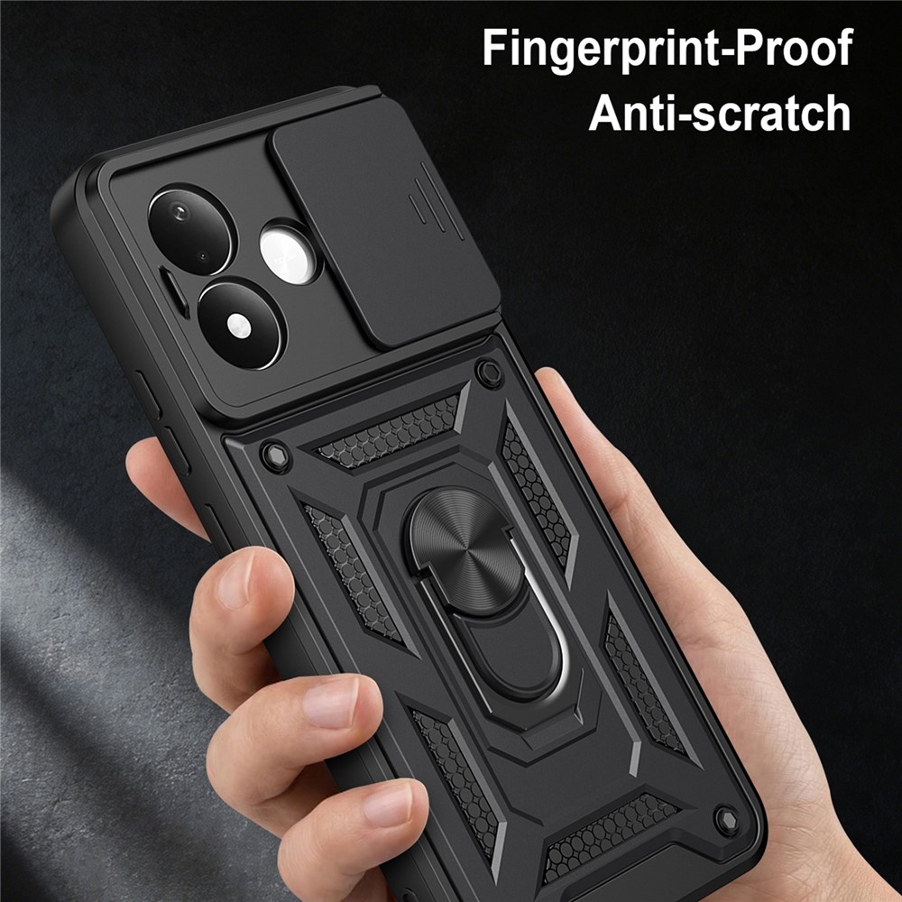 Csúszásgátló tok a Xiaomi Redmi Note 17 Pro 5G-hez – fekete
