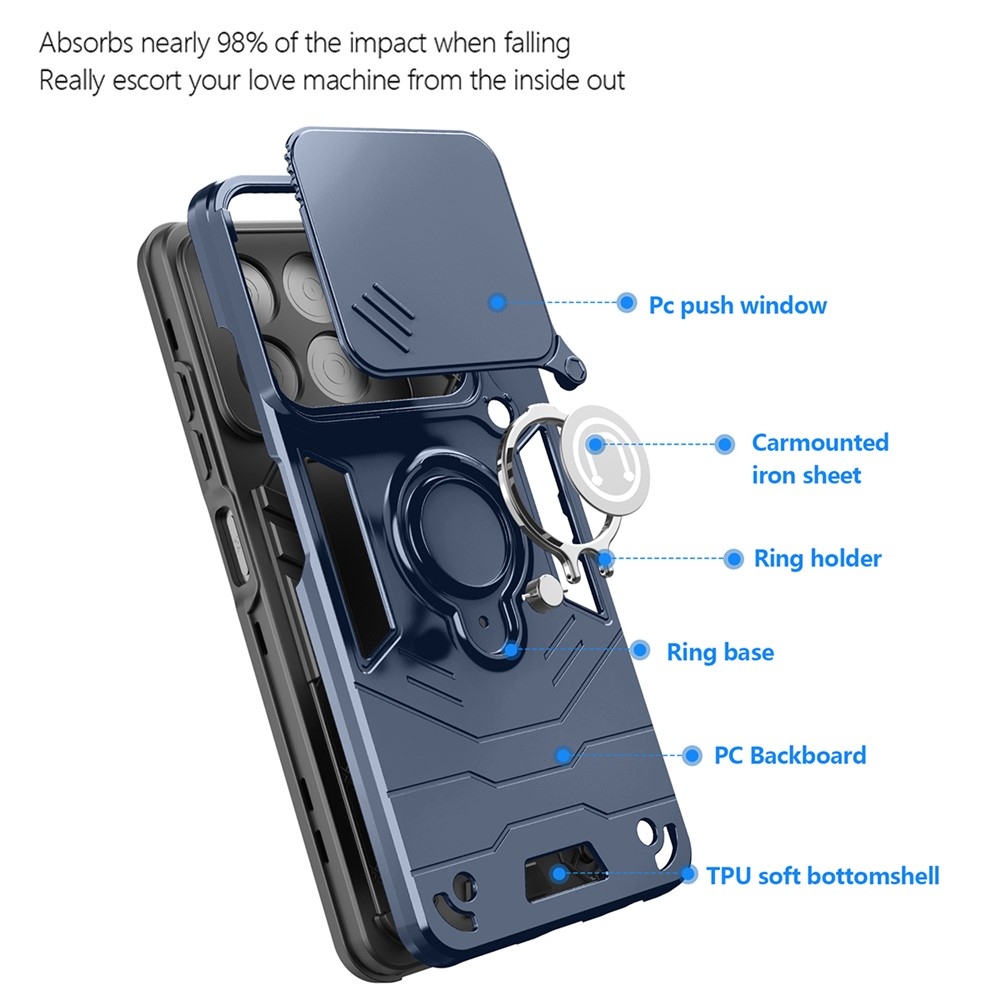 Csúszásálló borítás a ZTE Blade A56-hoz - kék