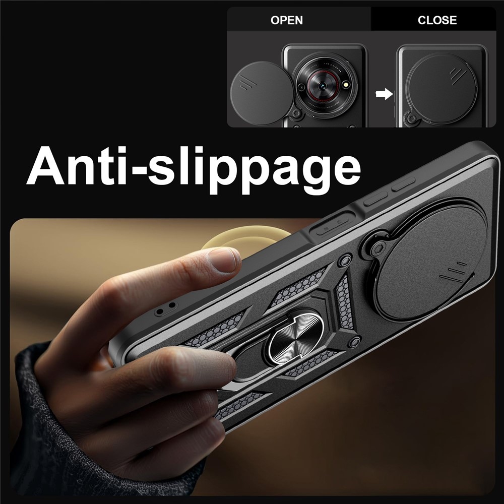 Csúszásálló borítás a ZTE Blade A75 5G készülékhez - fekete