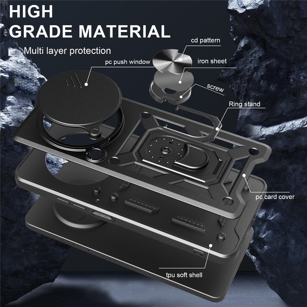 Csúszásálló borítás a ZTE Blade A75 5G készülékhez - fekete