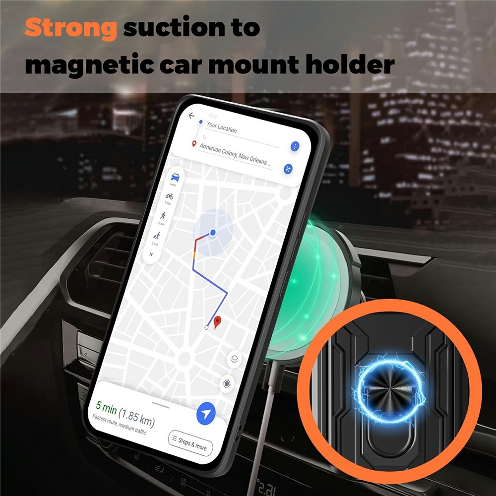 Tartós csúszós borító OnePlus 15 5G-hez - fekete