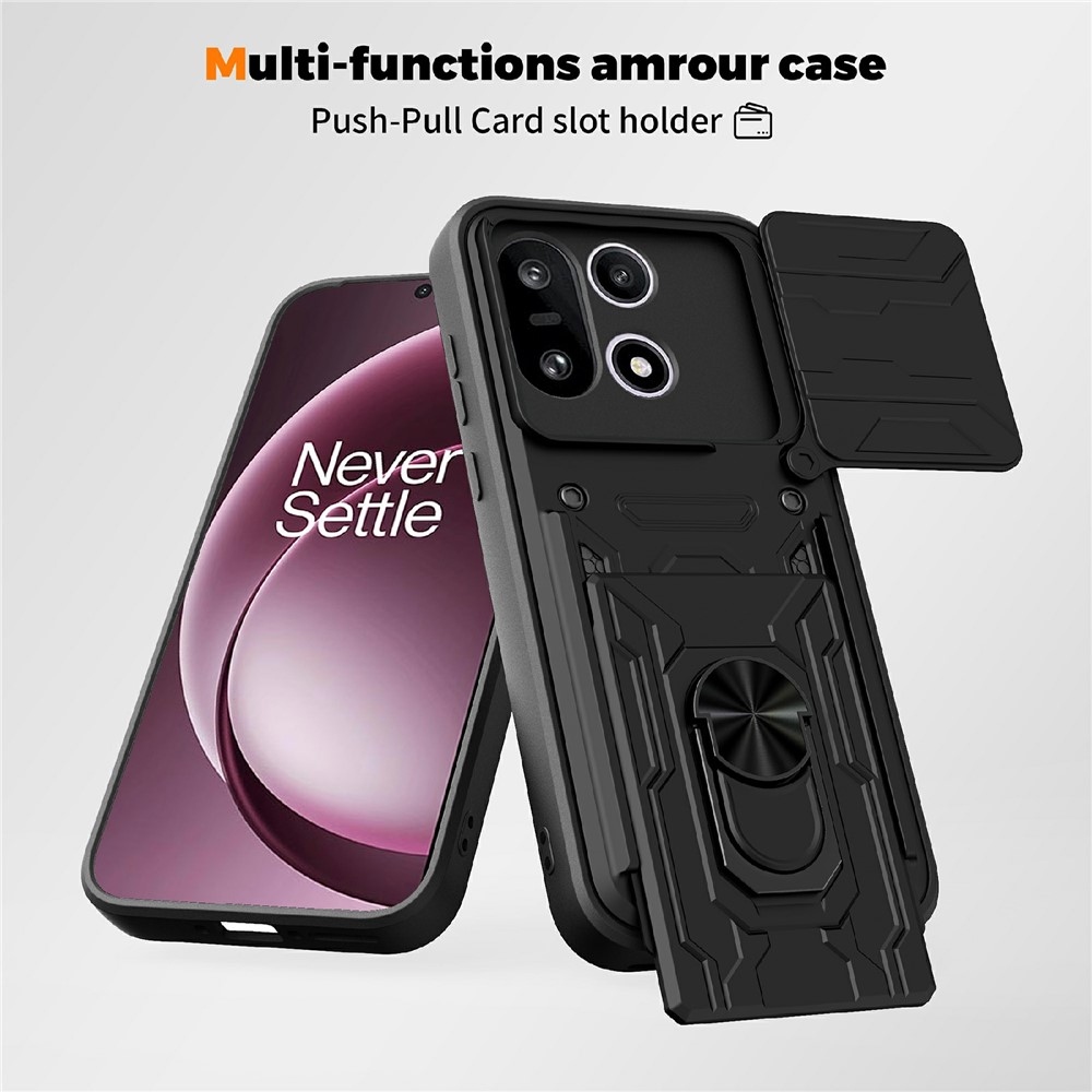 Tartós csúszós borító OnePlus 15 5G-hez - fekete