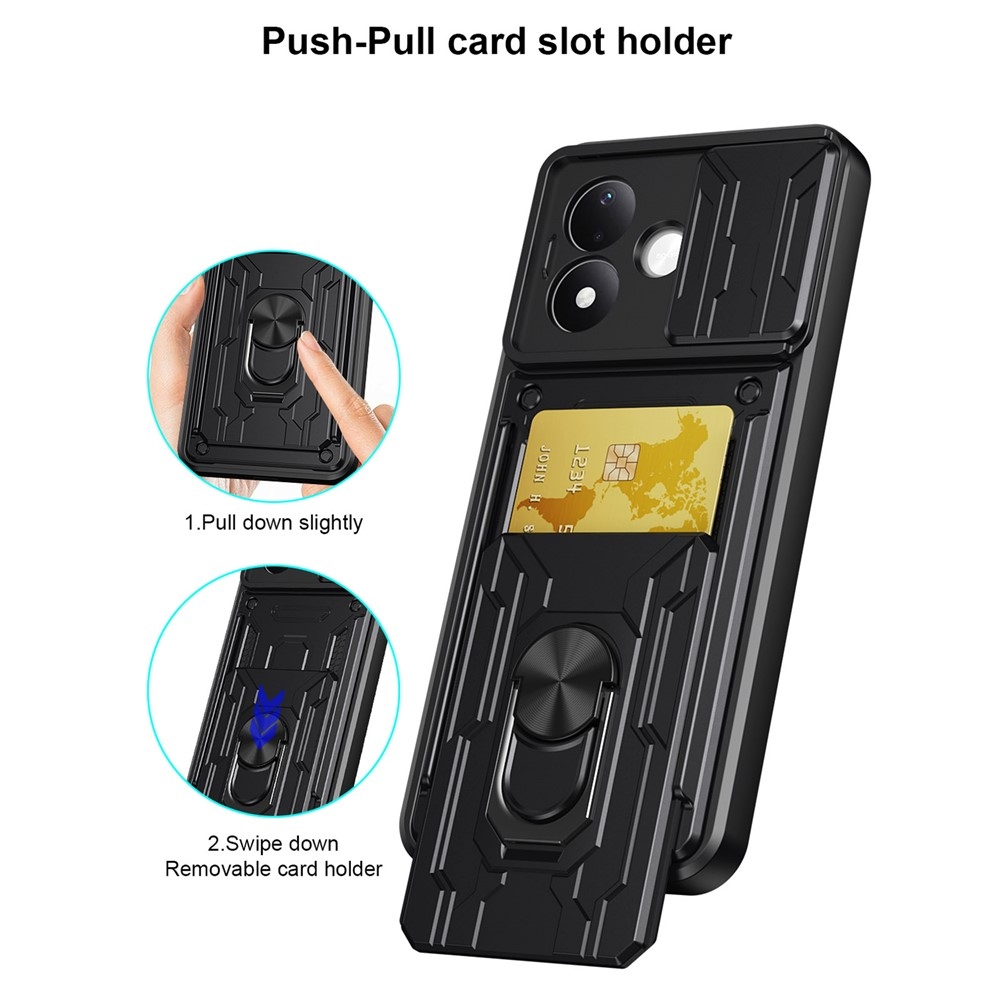 Slider strapabíró tok a Xiaomi Redmi Note 17 Pro 5G-hez – fekete