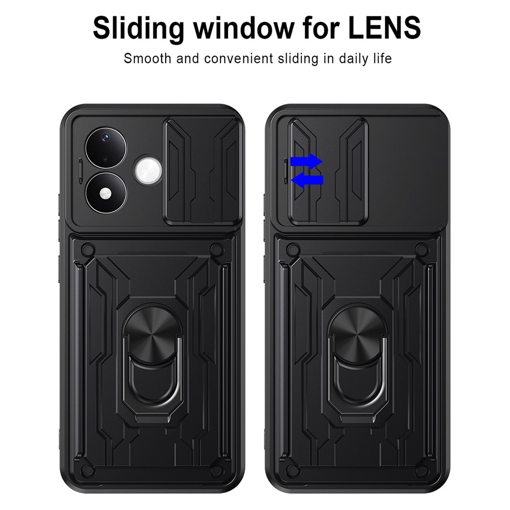 Slider strapabíró tok a Xiaomi Redmi Note 17 Pro 5G-hez – fekete