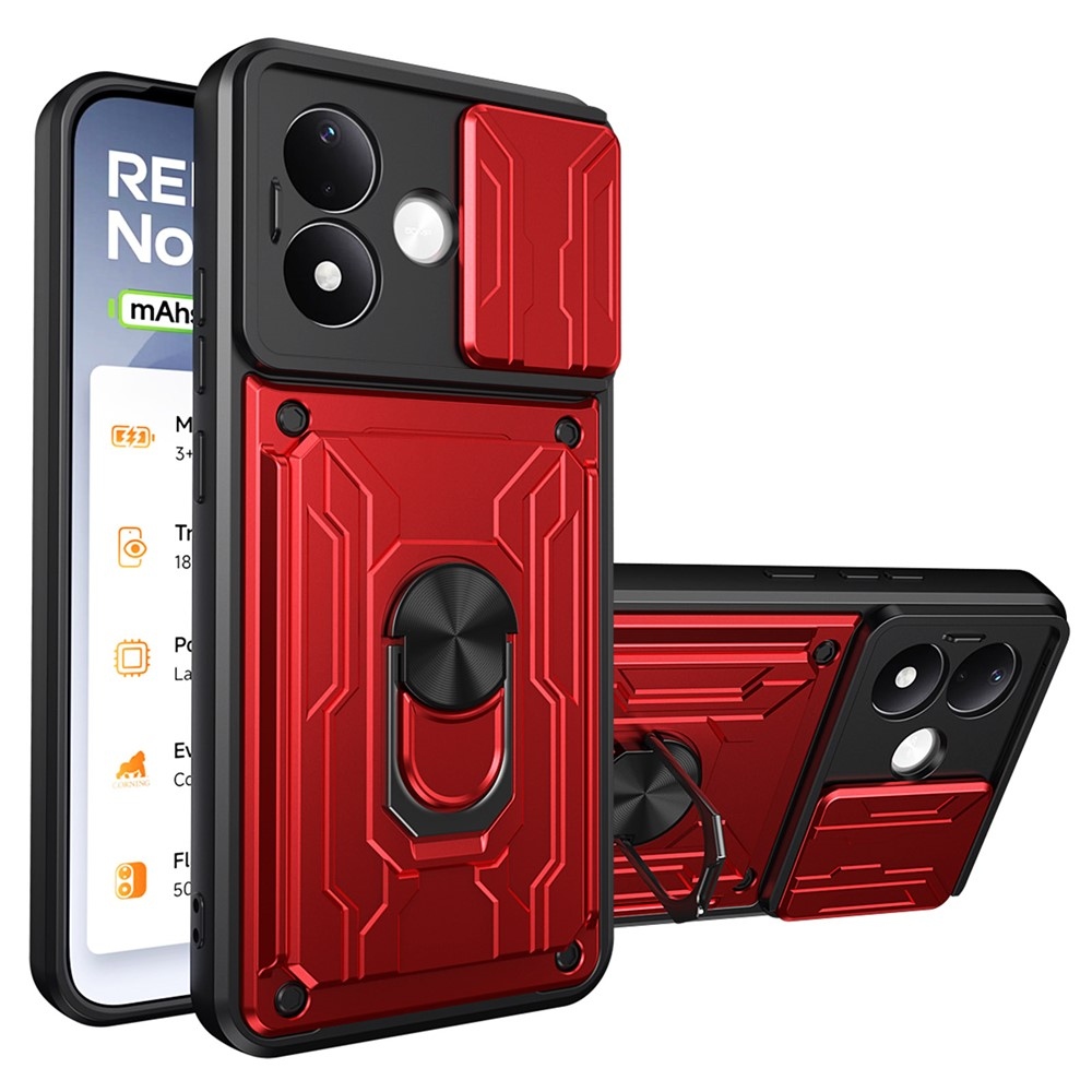Slider strapabíró tok a Xiaomi Redmi Note 17 Pro 5G-hez – piros