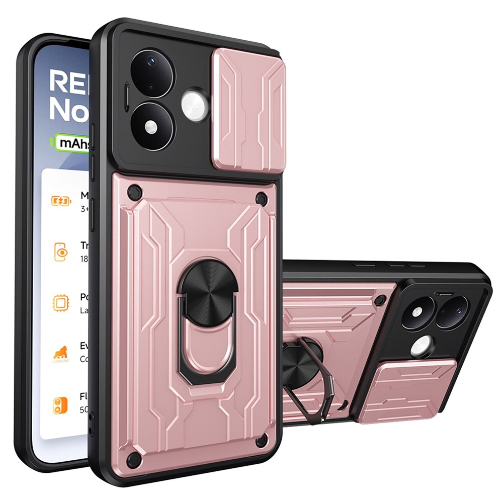 Slider strapabíró tok a Xiaomi Redmi Note 17 Pro 5G-hez – rózsaszín-arany