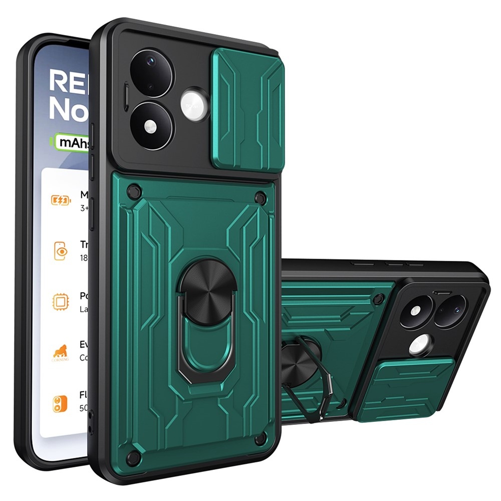 Slider strapabíró tok a Xiaomi Redmi Note 17 Pro 5G-hez – zöld