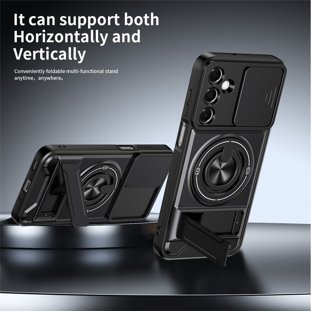 Csúsztatható tartós borító Samsung Galaxy A37 5G - fekete