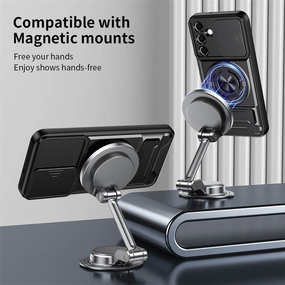 Csúsztatható tartós borító Samsung Galaxy A37 5G - fekete