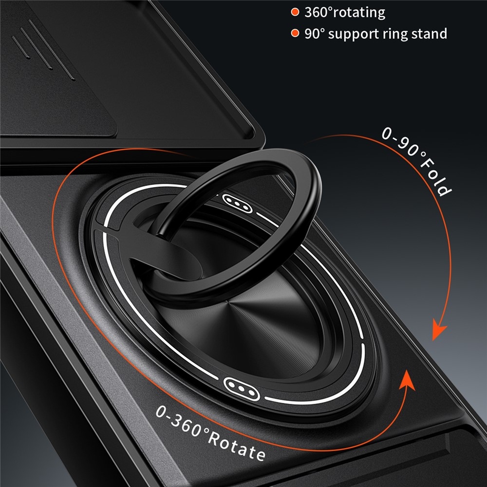 Csúsztatható tartós borító Samsung Galaxy A37 5G - fekete