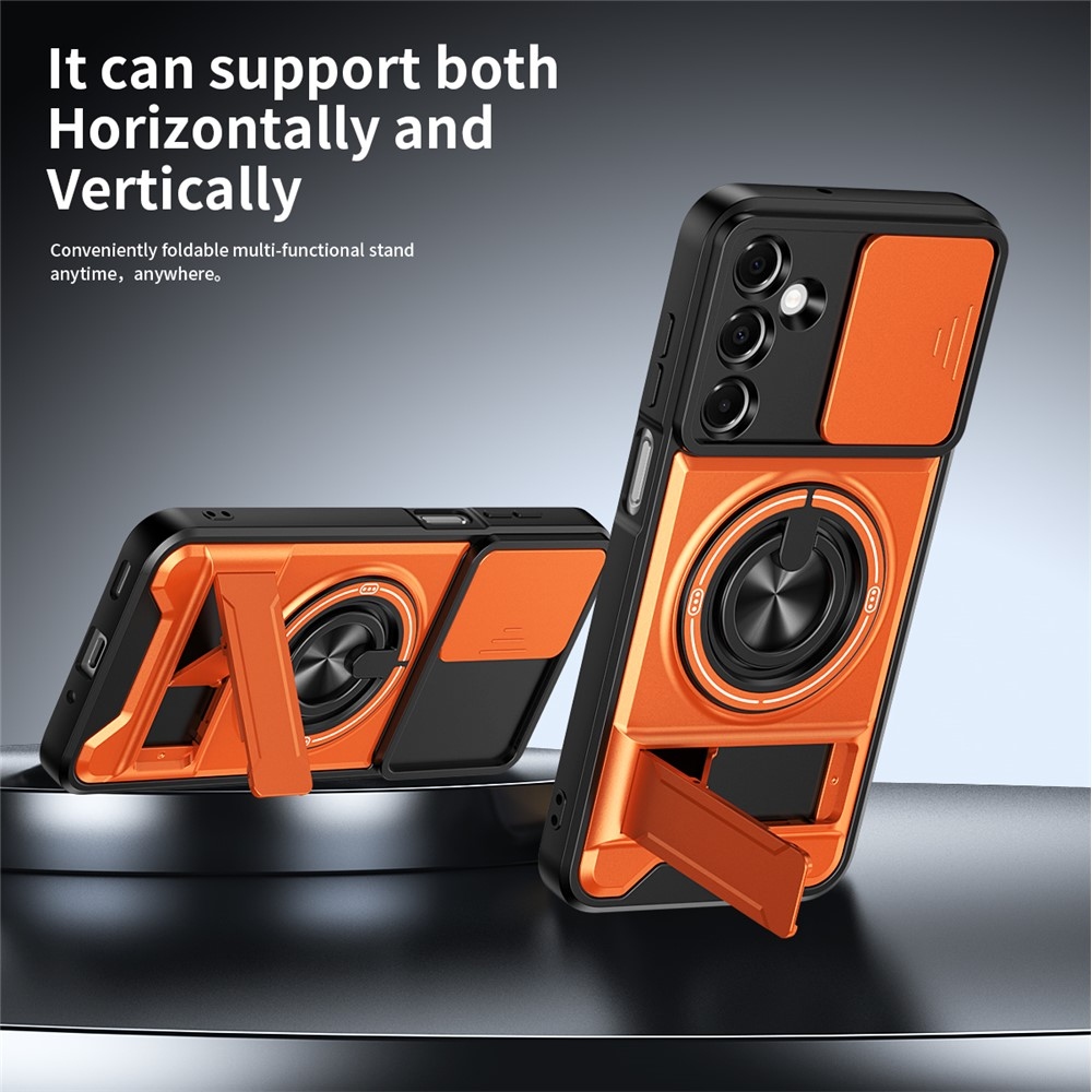 Csúsztatható tartós borító Samsung Galaxy A37 5G - narancssárga