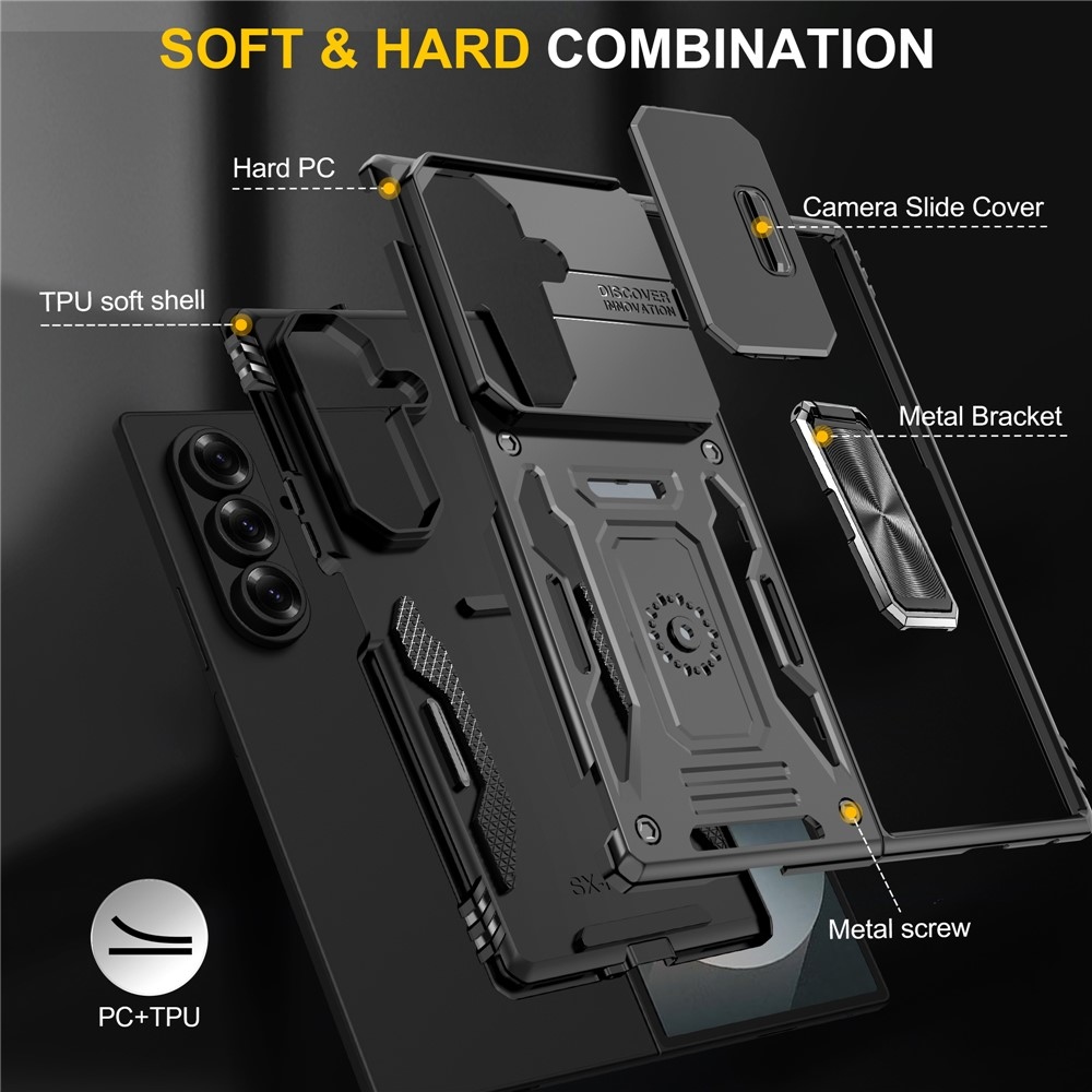 Slides strapabíró tok a Samsung Galaxy Z Fold7 5G-hez – fekete