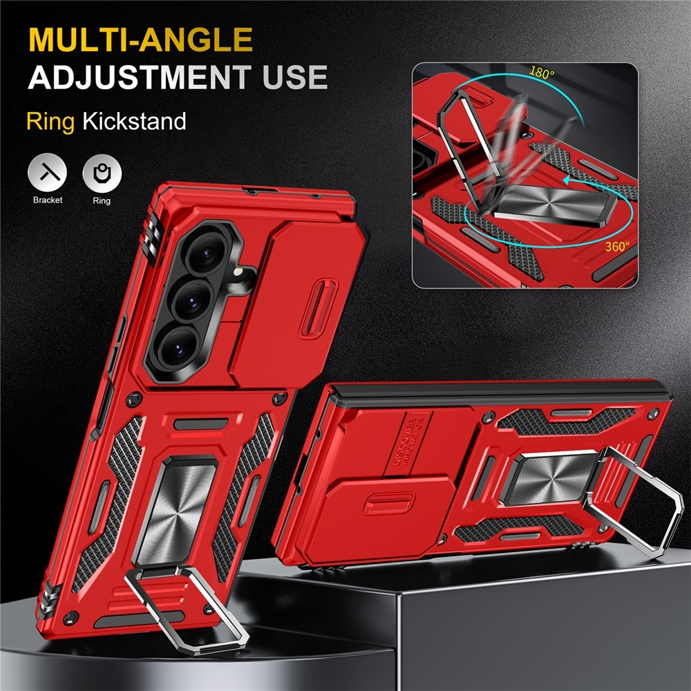 Slides strapabíró tok a Samsung Galaxy Z Fold7 5G-hez – piros