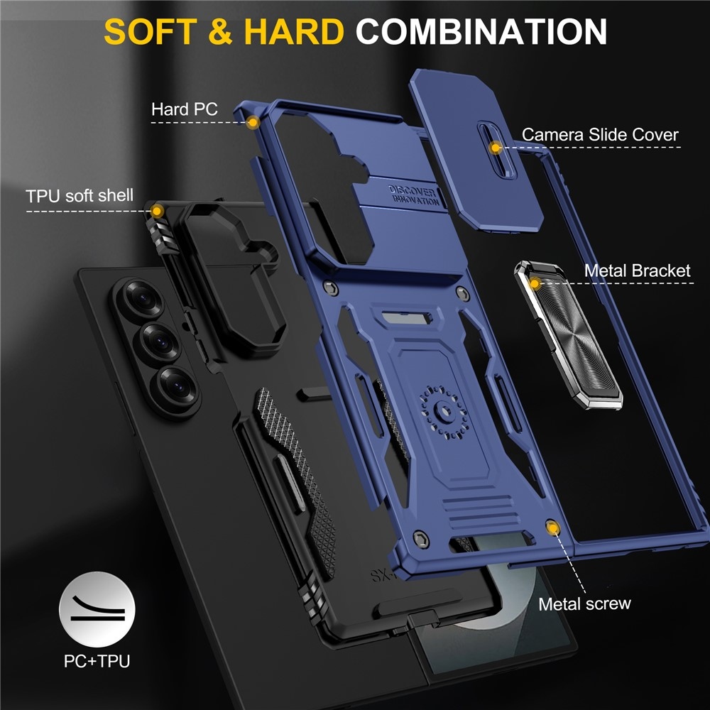 Slides strapabíró tok a Samsung Galaxy Z Fold7 5G-hez – kék